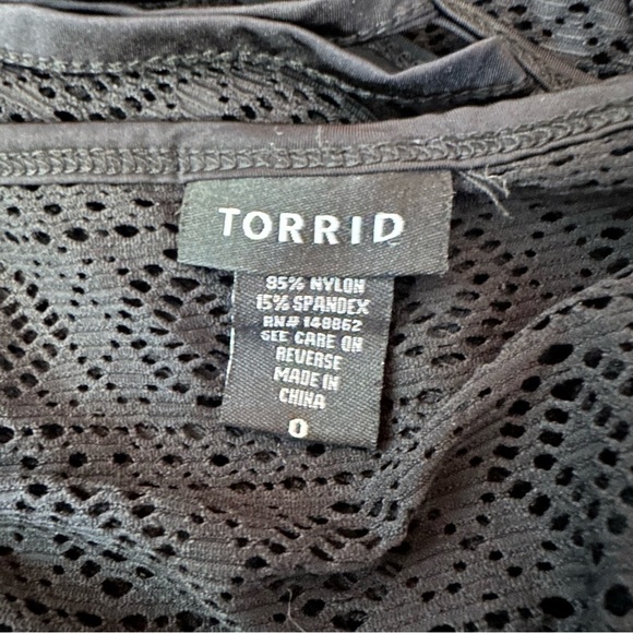 Torrid Black Crochet Cover-Up Dress Beach Swimsuit Plus Size 0 0X Large 12 - Picture 8 of 12